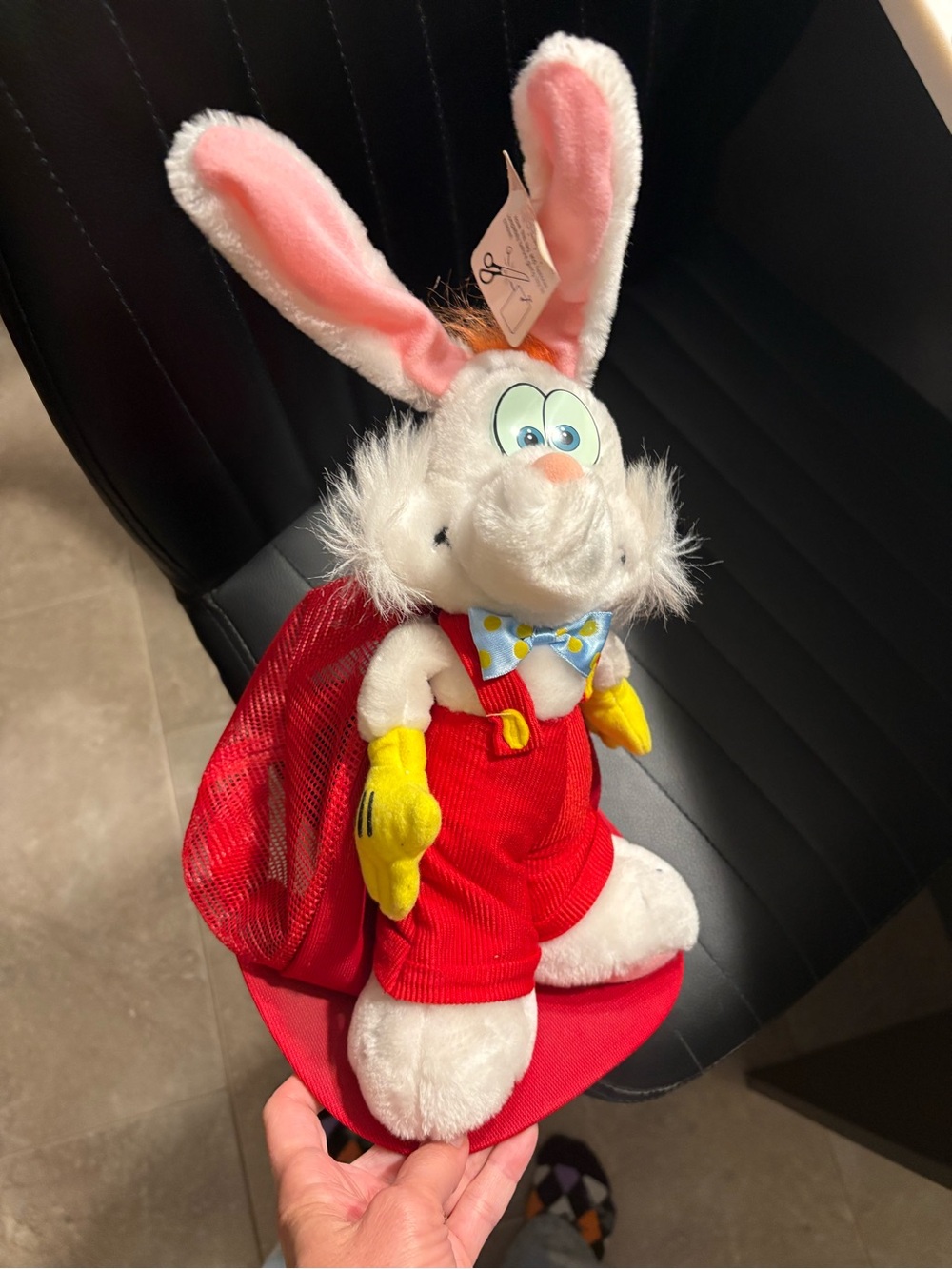 Vtg made in USA Disney “Who Framed Roger Rabbit” Plush Hat Adult Cap Snap back